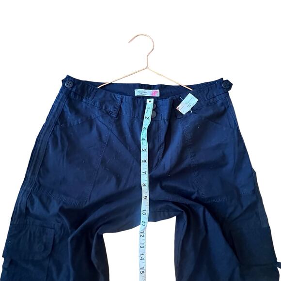 Blossom clover black crop casual,pant new with tag size 10 - Picture 3 of 8